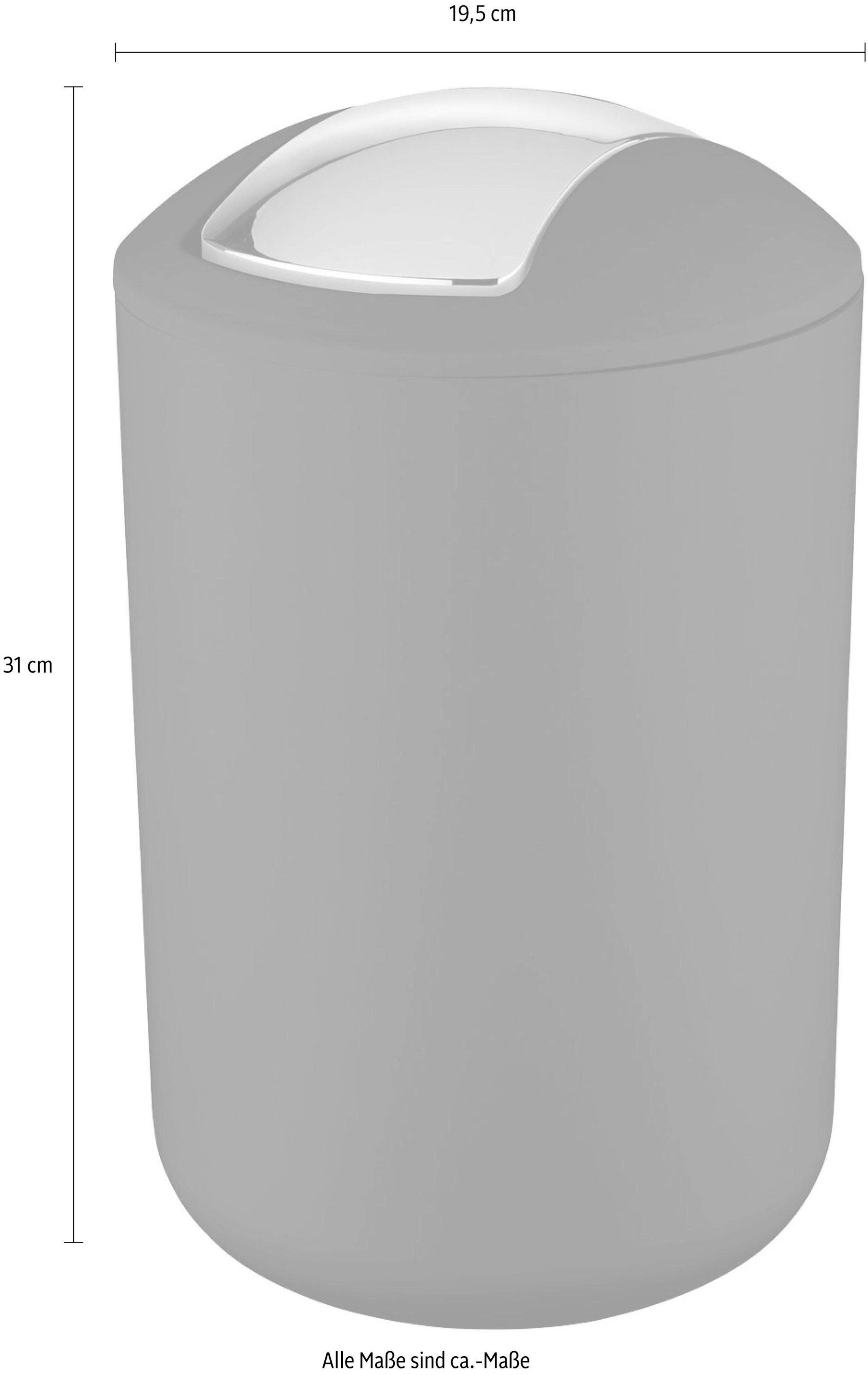 WENKO Mülleimer Brasil, mit Schwingdeckel, 6,5 Liter