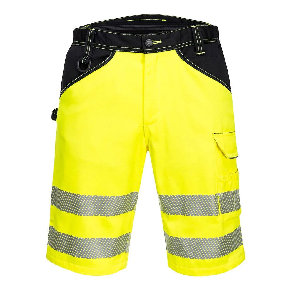 Portwest Warnweste Portwest PW3 Kurze Warnschutzhose PW348