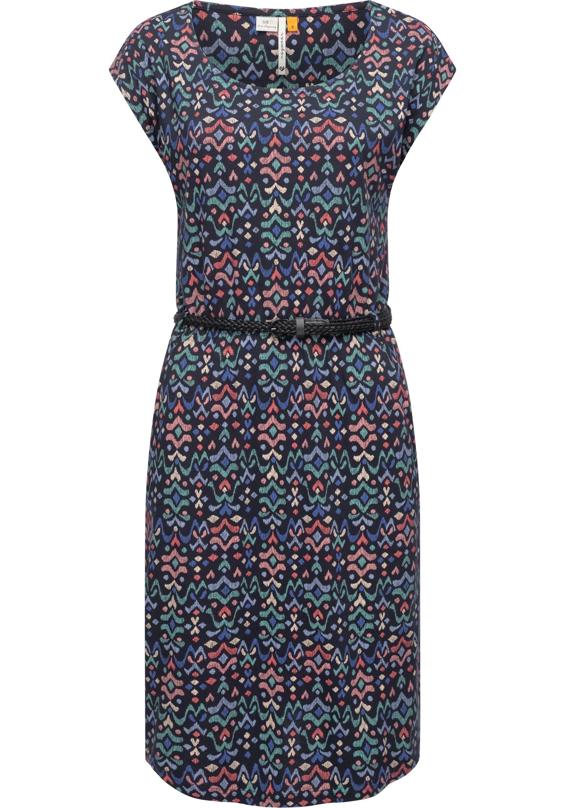 Ragwear Shirtkleid Lilithe Ikat stylisches Damen Sommerkleid mit Taillengür günstig online kaufen