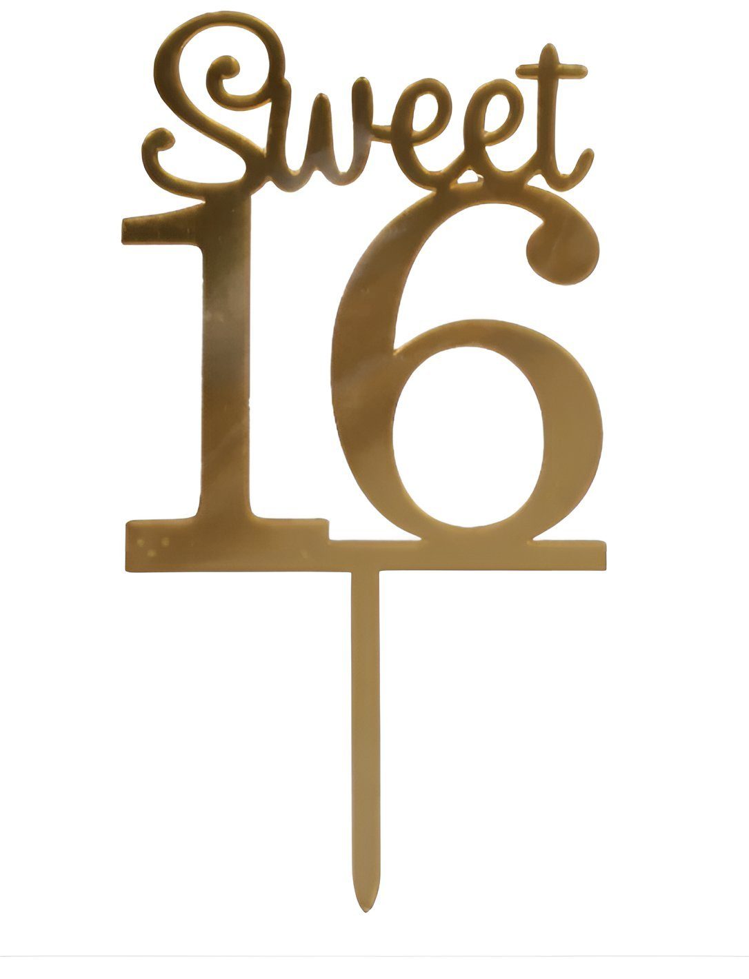 Festivalartikel Tortenstecker Sweet 16 Topper