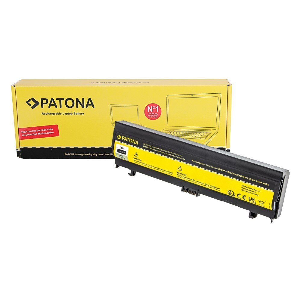 Patona Akku für Lenovo Thinkpad L560 Laptop-Akku Ersatzakku passend 4400 mAh (10,8 V, 1 St), 00NY488 ASM SB10H45073 3INR19/65-2