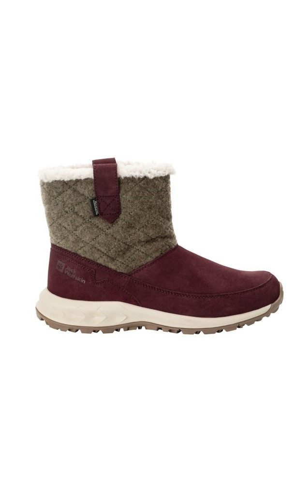 Jack Wolfskin Queenstown Texapore Boot (Veloursleder, wasserdicht) berrypink Damen Winterstiefel
