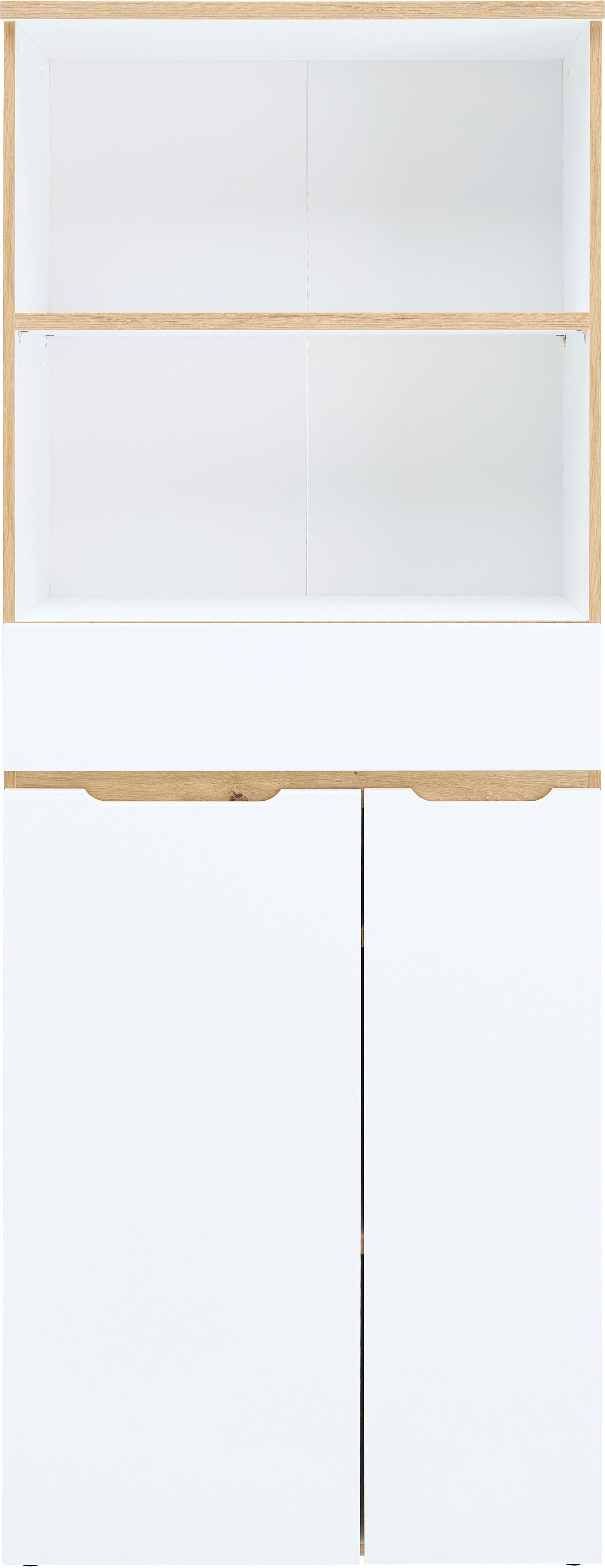 Innostyle Aktenschrank Memphis Aktenschrank, 75x197x38cm (B/H/T) (1-St) 2 türig, 1 Schubkasten, Soft-Close, ABS-Kantenschutz