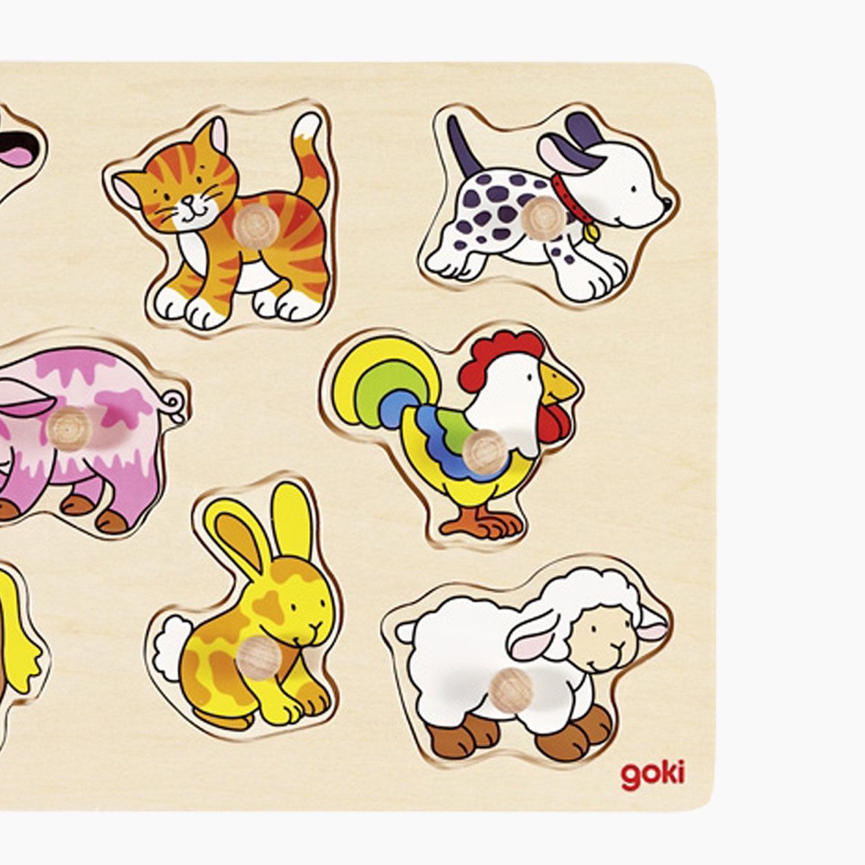 goki Steckpuzzle Steckpuzzle Bauernhof VII, 8 Puzzleteile, ideal für kleine günstig online kaufen