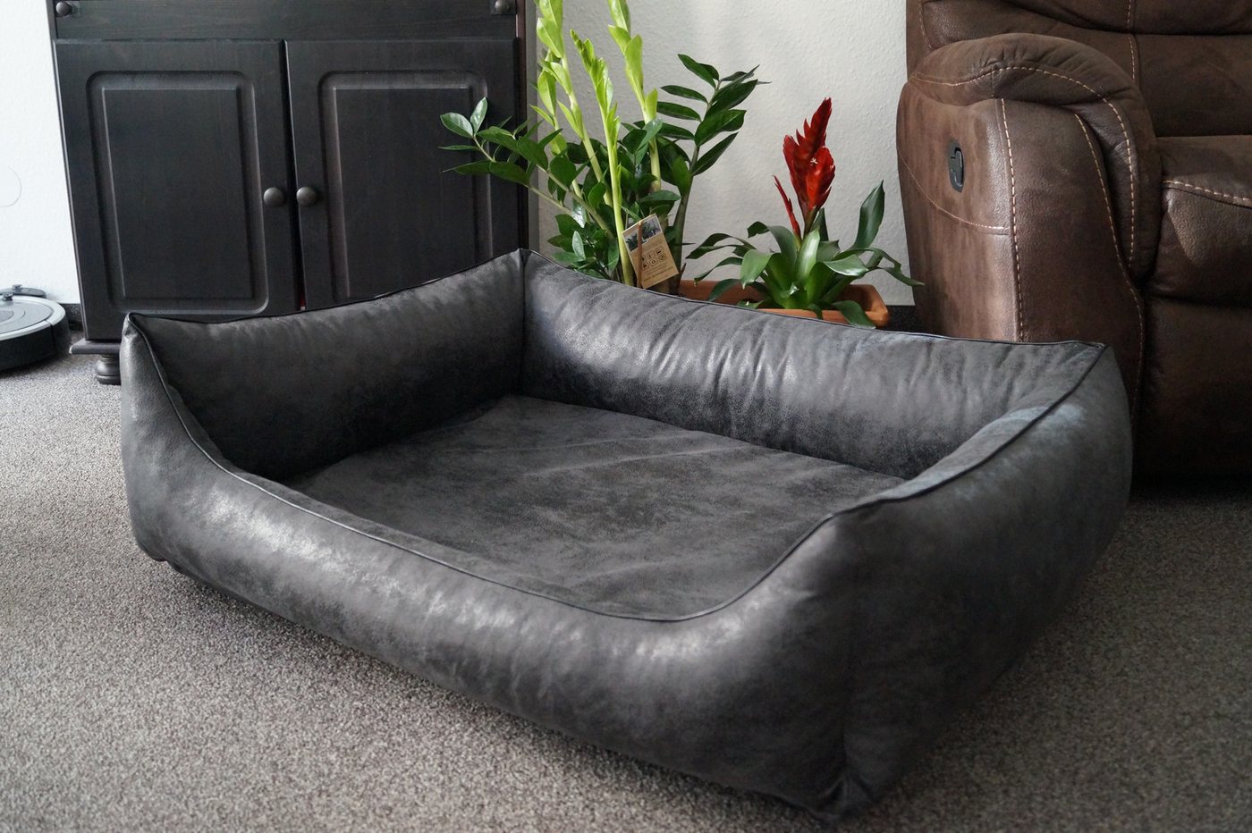 Hundebettenmanufaktur Tierbett Hundebett Ortopedico Stoffart Farbe und Größe wählbar