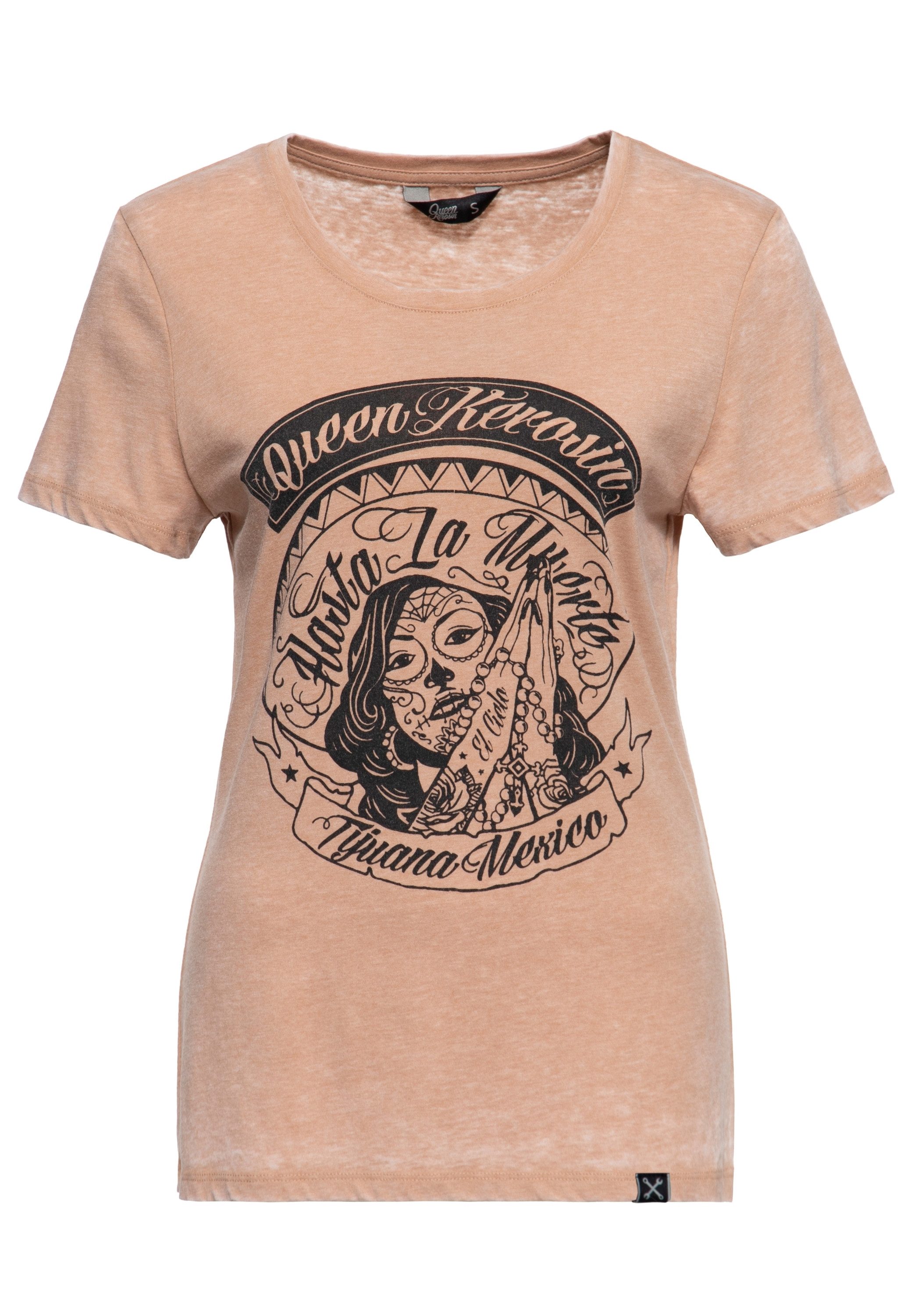 QueenKerosin T-Shirt Hasta La Muerte (1-tlg) günstig online kaufen
