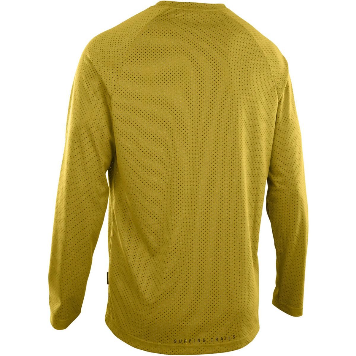 ION Radtrikot Bike Jersey Logo Long Sleeve Unisex Atmungsaktives und robustes Langarmtrikot aus recyceltem Netzgewebe