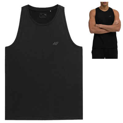 4F T-Shirt 4F - Herren Tank Baumwolle Muscle Shirt, schwarz