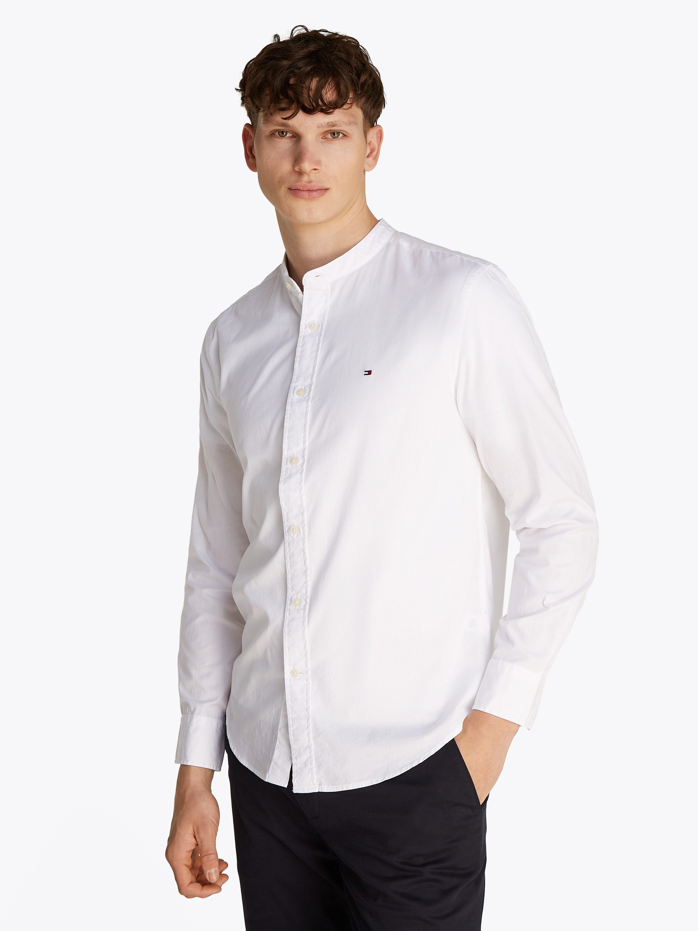 Tommy Hilfiger Langarmhemd FLEX POPLIN SOLID günstig online kaufen