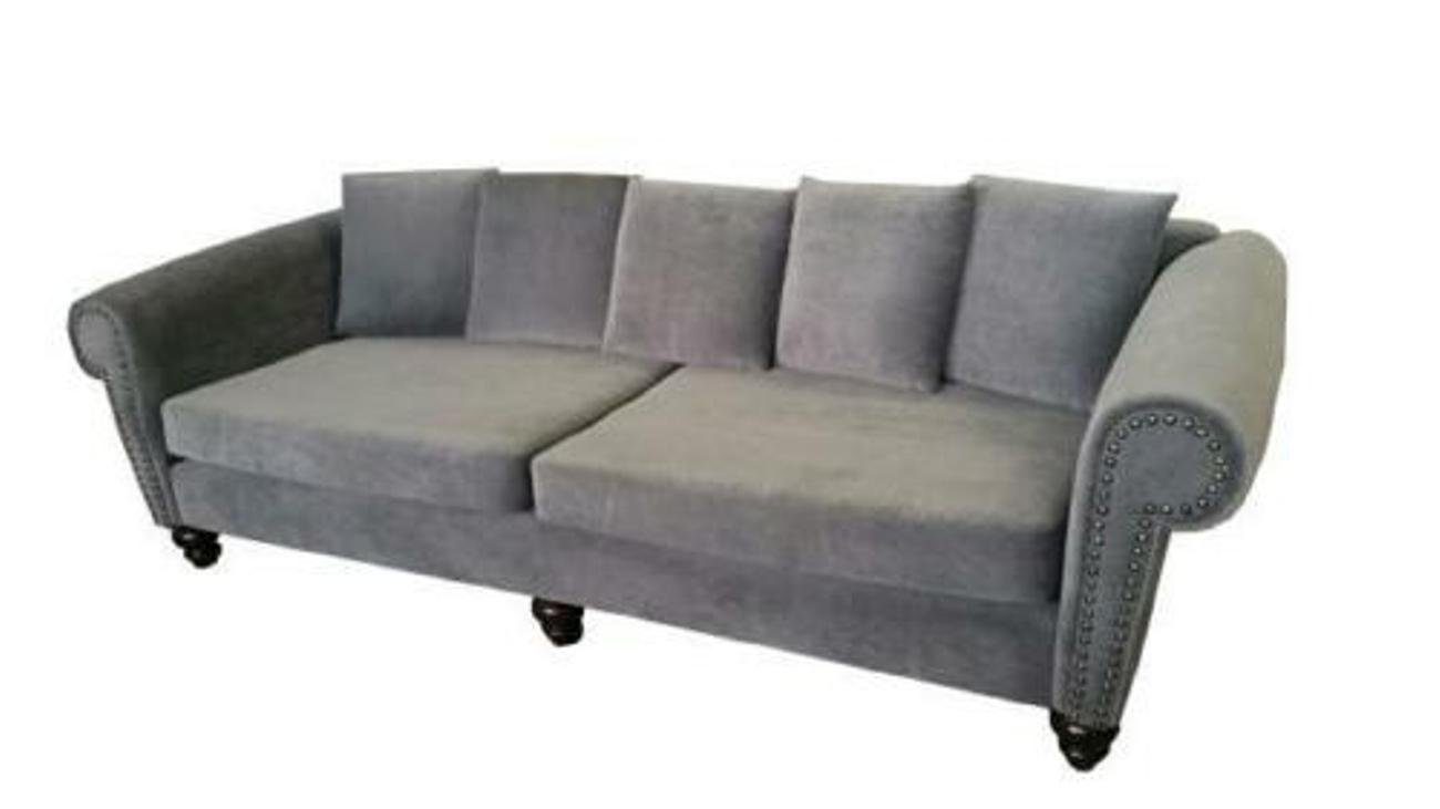 JVmoebel 4-Sitzer XXL BIG Sofa Couch Chesterfield Polster Textil Stoff 250cm