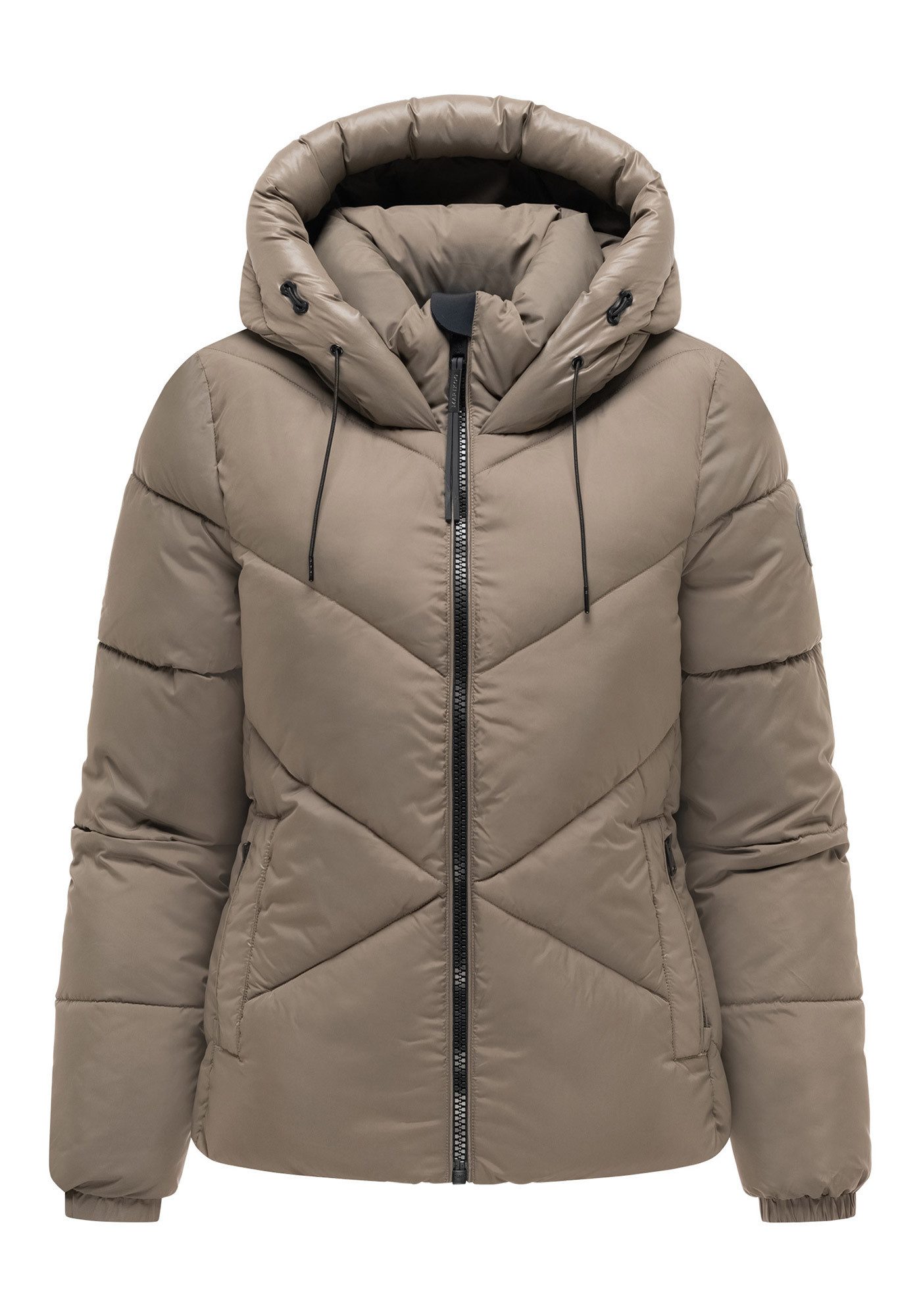 Marikoo Winterjacke Pinaa Warme Stepp-Winterjacke mit Kapuze für kalte Wintertage – Bild 5 von 5