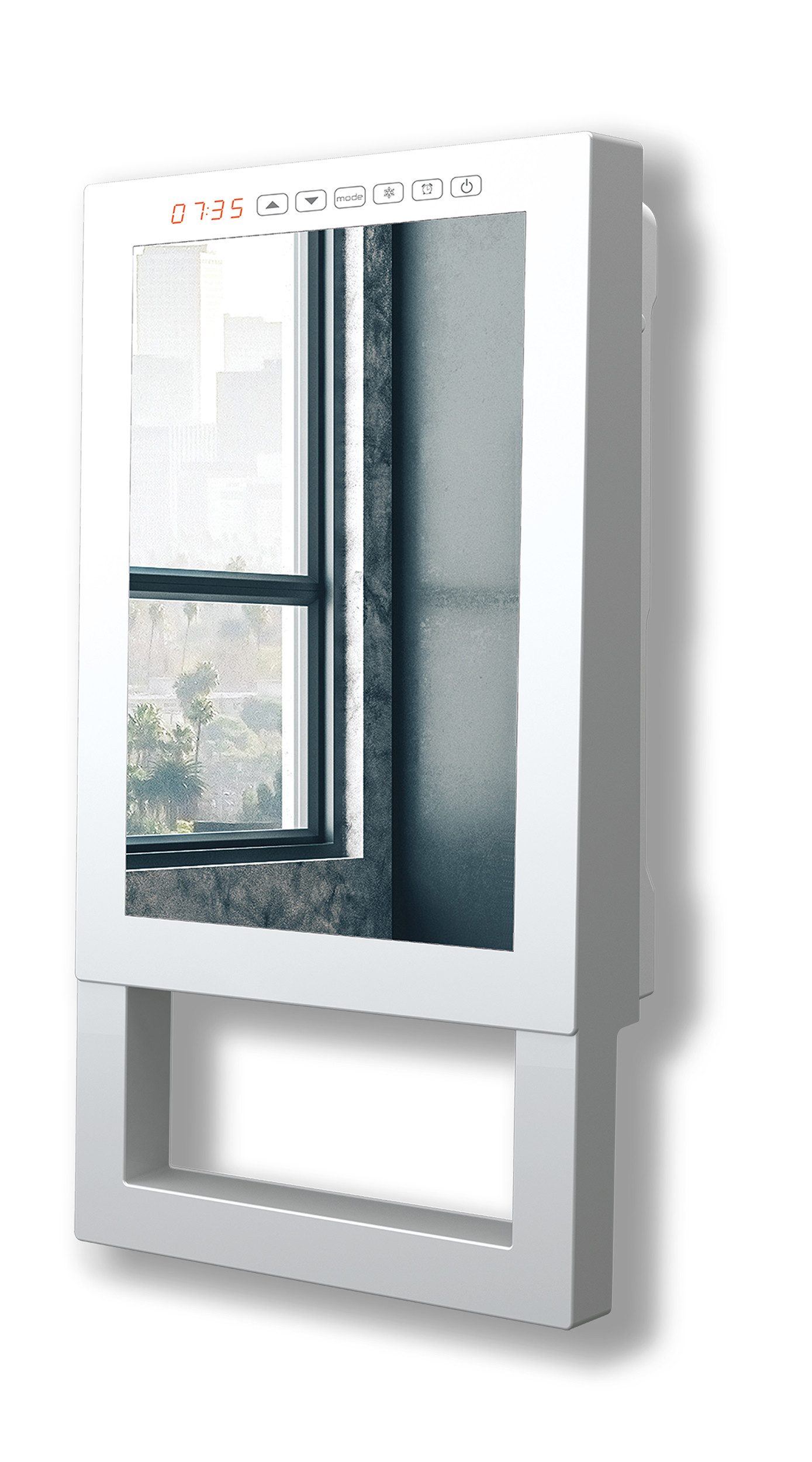 ROWI Badschnellheizer 1800 W, Display und Handtuchhalterung - HBS 1800/3/1 HS Premium, Boost Funktion