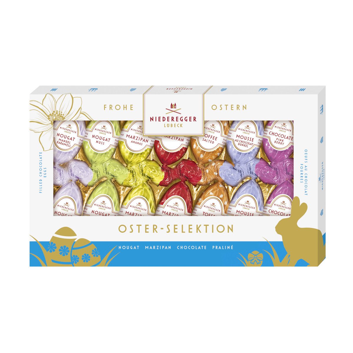 Niederegger Schokolade, Niederegger Oster Meisterselektion 7fach sortierte Ostereier 175g
