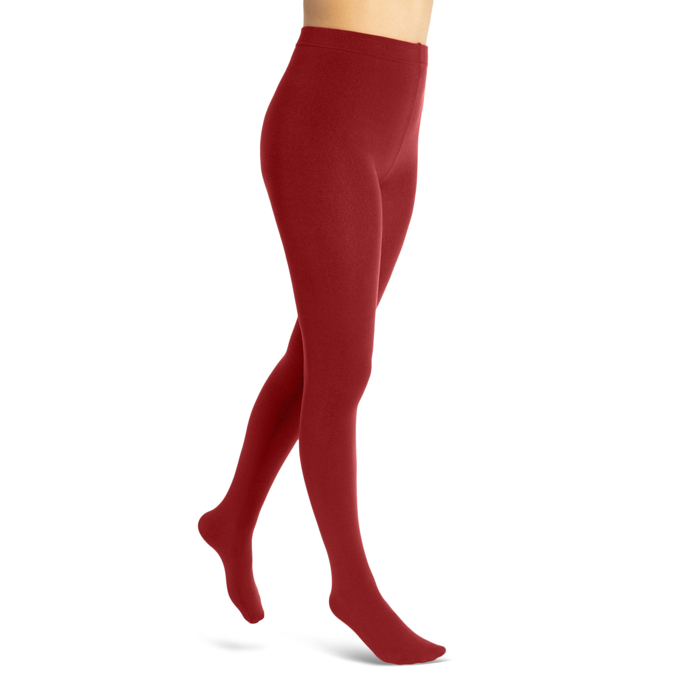 sockenkauf24 Thermostrumpfhose Damen Strumpfhose mit Innenfleece in 10 Farben (Rot 38-40) extra warm Winter Strumpfhose WP