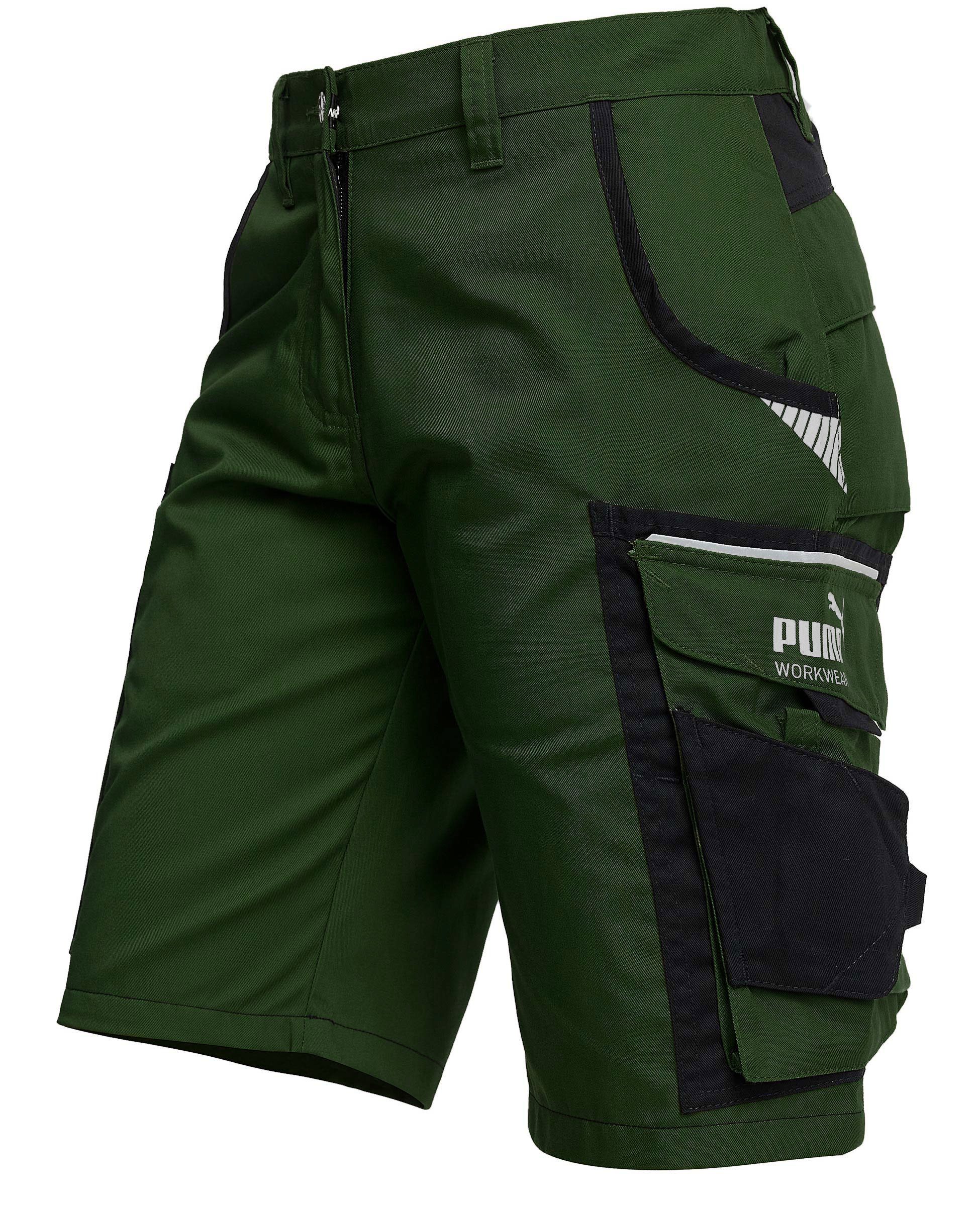 PUMA Workwear Arbeitsshorts PRECISION X - kurze Arbeitshose Damen - Bequeme Passform Robustes und flexibles Material mit Reflektoren - Praktische Taschen