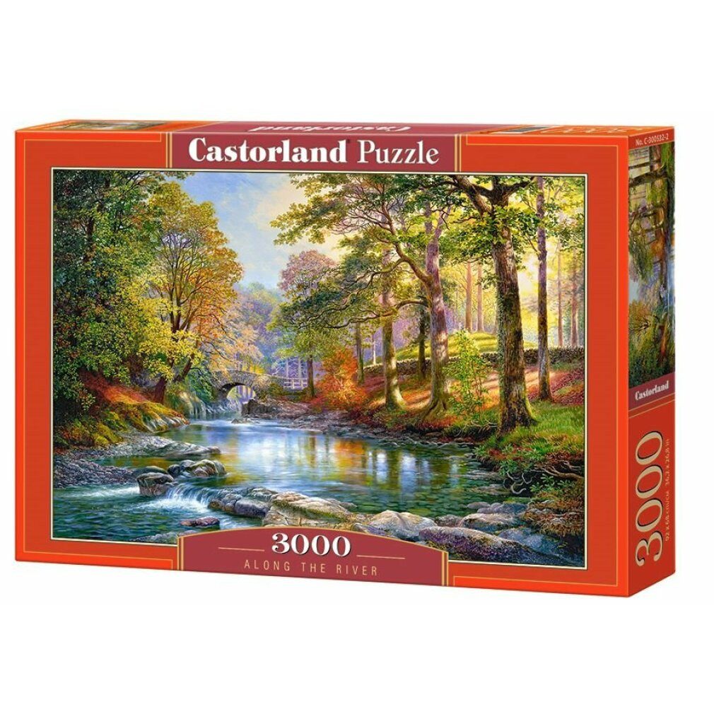 Castorland Puzzle Puzzle Entlang des Flusses 3000 Teile, Puzzleteile