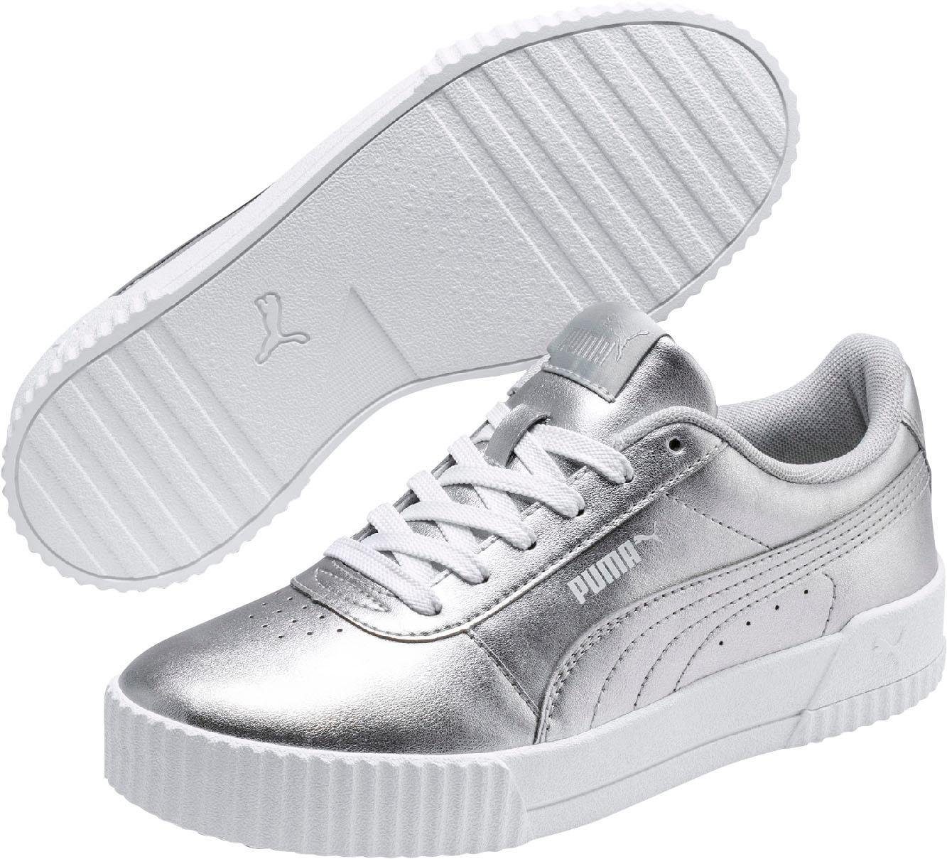 puma silver shoes