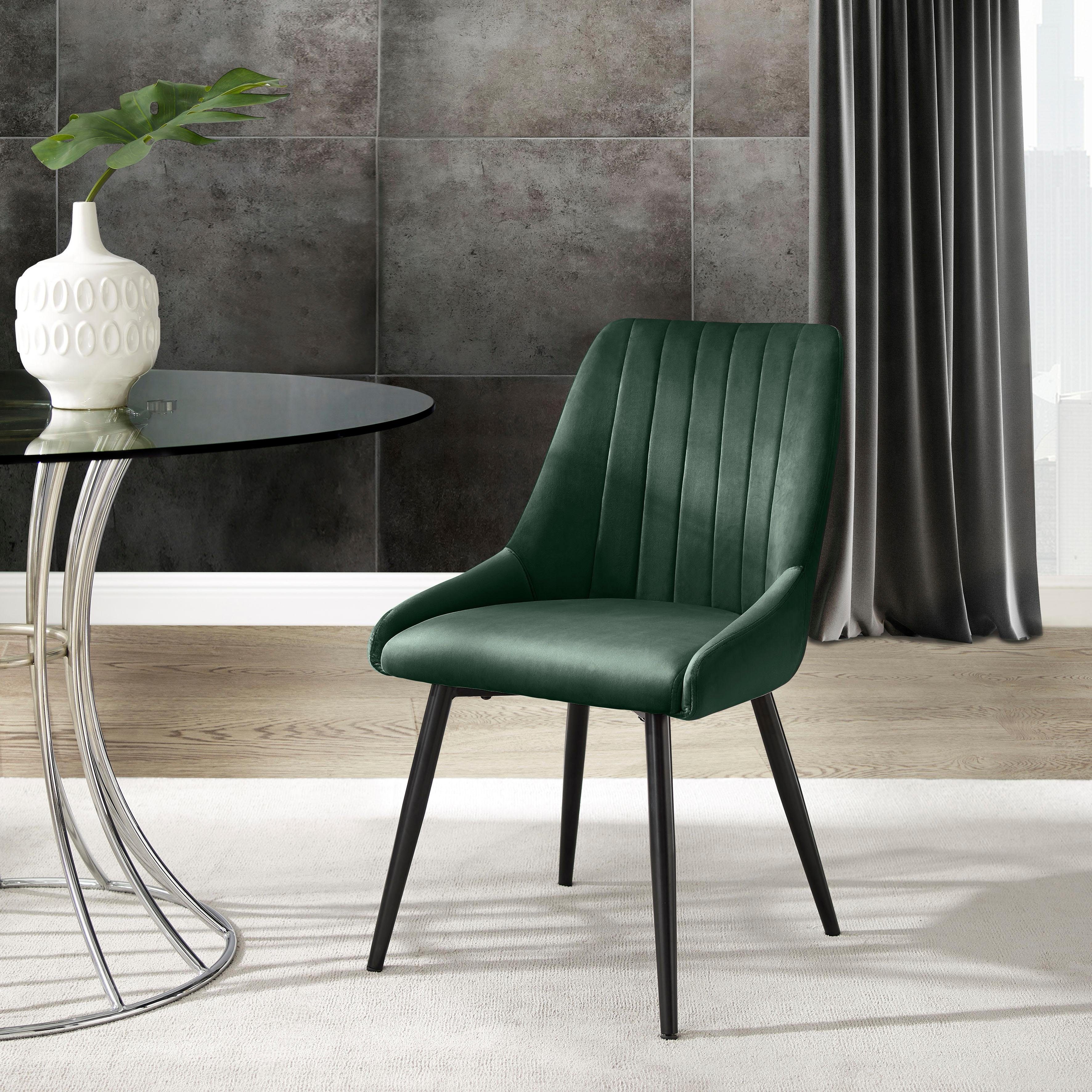 Grün Gepolsterte Esszimmerstühle / 4x Esszimmerstuhl Stuhl Kuchenstuhl