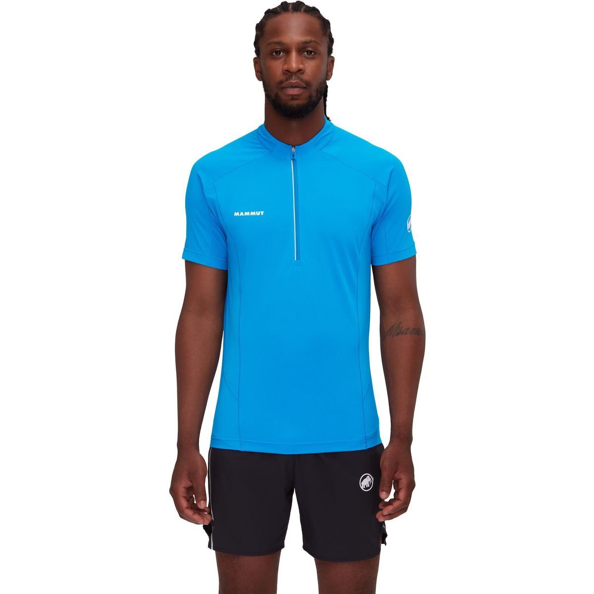 Mammut Kurzarmshirt Aenergy FL Half Zip T-shirt Men Leichtes, schnelltrocknendes Herren-Shirt mit optimaler Belüftung und