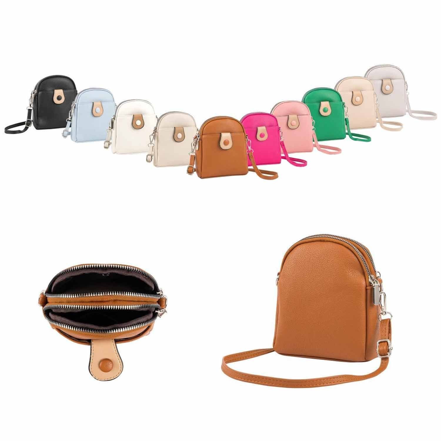 ITALYSHOP24 Schultertasche Damen Tasche Minibag Umhängetasche Geldbörse Han günstig online kaufen
