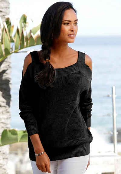 LASCANA Strickpullover mit Cut-outs