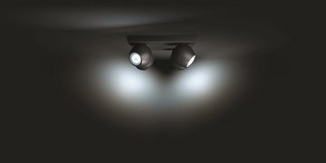 Philips Hue LED Deckenleuchte Buckram Spot, Leuchtmittel wechselbar, LED wechselbar