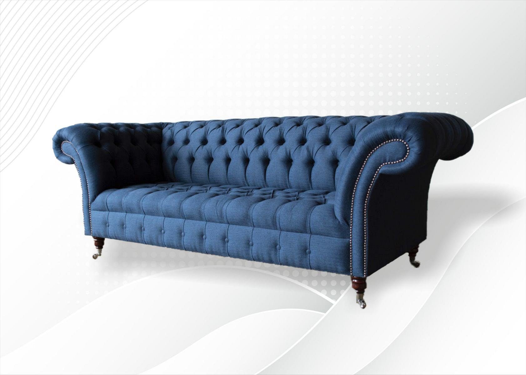 Design Sitzer 3 Couch Sofa Chesterfield-Sofa, Chesterfield Sofa 225 JVmoebel cm