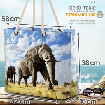 VOID Strandtasche (1-tlg), Elefant Afrika Beach Bag Elefant Afrika Safari Dschungel Zoo Dickhäuter Rüssel