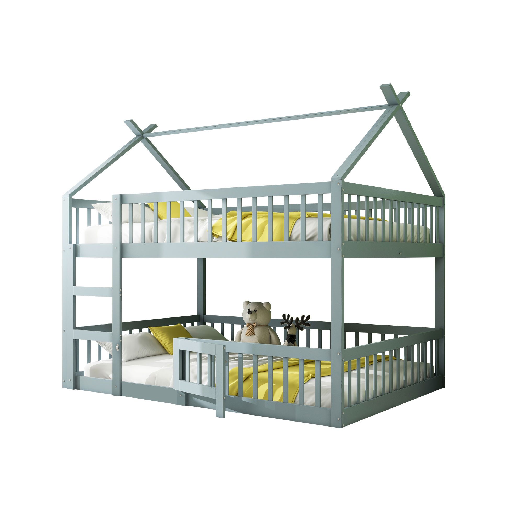 OKWISH Etagenbett Gästebett, Kinderbett mit Treppe, günstig online kaufen