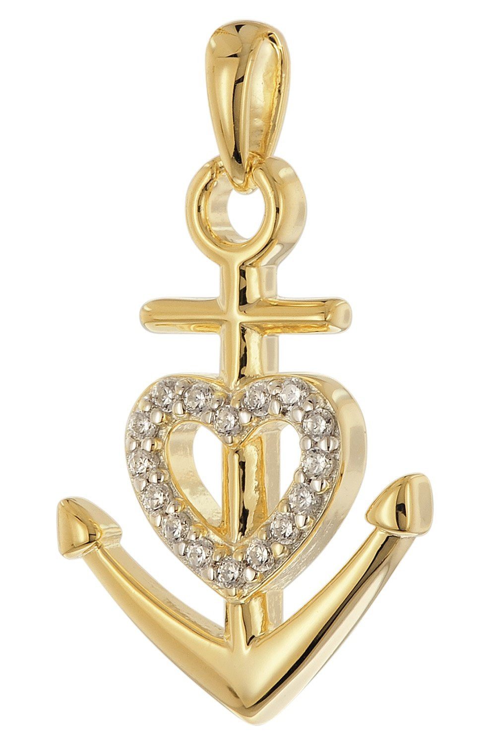 trendor Panzerkette Glaube-Liebe-Hoffnung 925 Silber Vergoldet günstig online kaufen