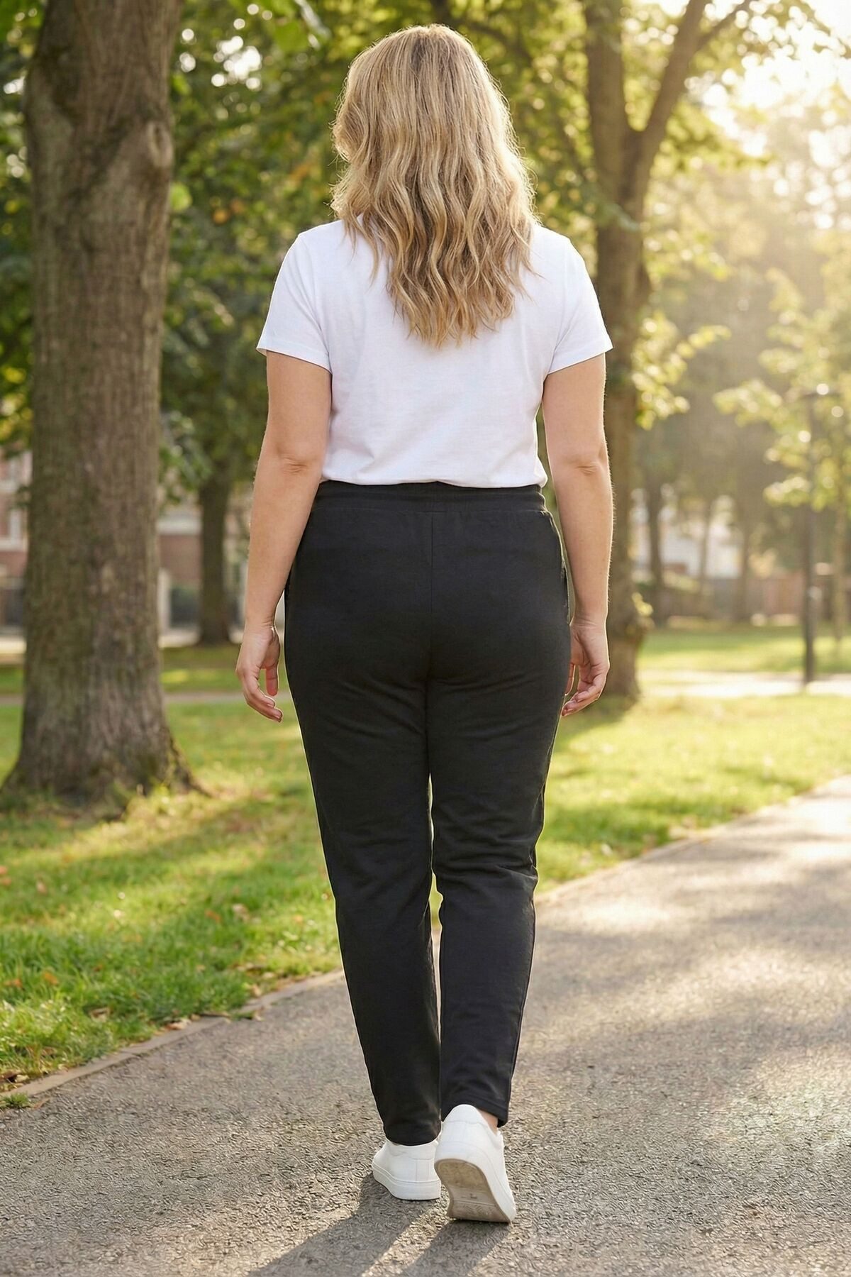 Stil Diva Sweatponcho Jogginghose in Übergröße mit elastischem Bund, Taschen mit Kordelzug u