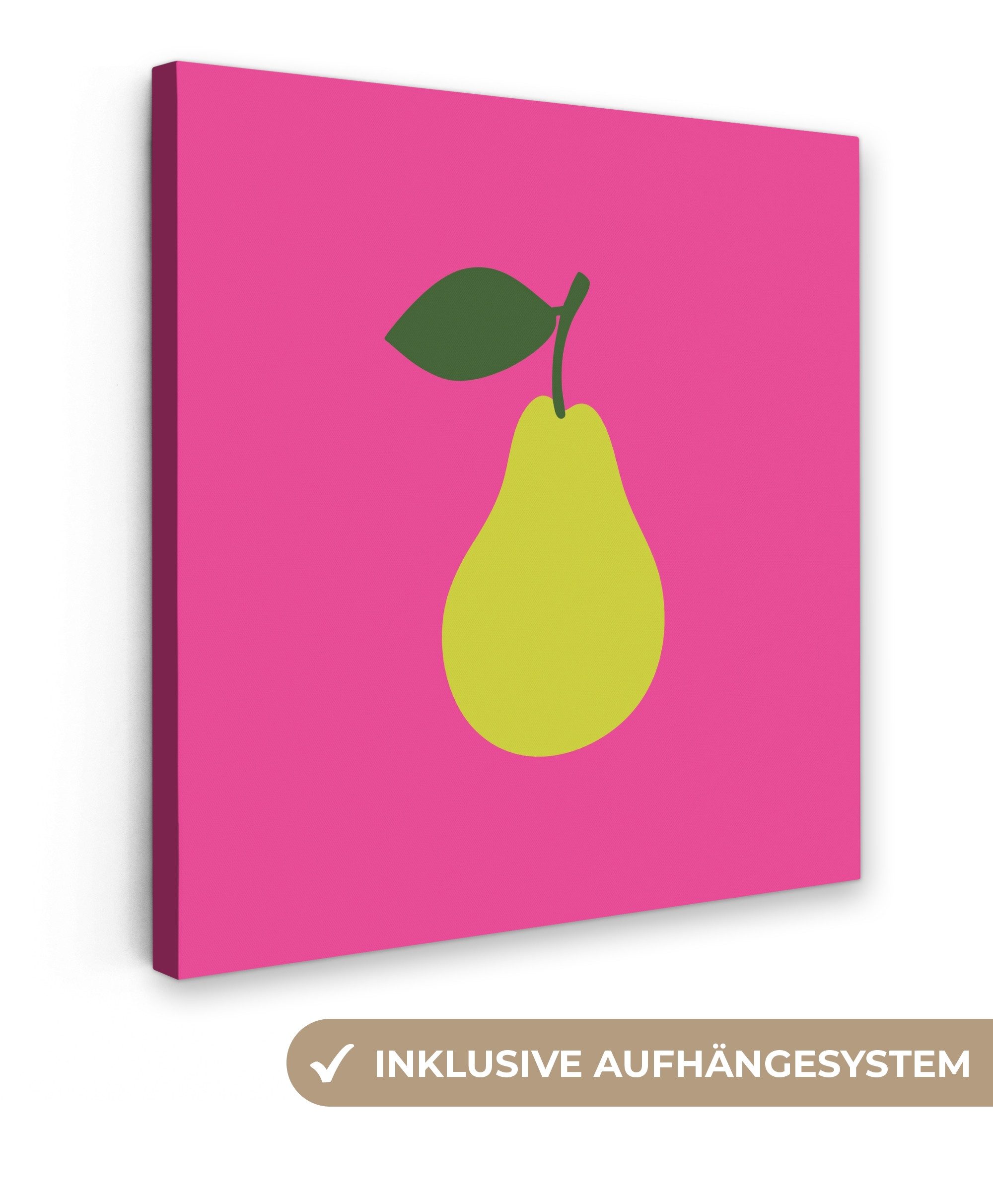 OneMillionCanvasses® Leinwandbild Illustration - Obst - günstig online kaufen
