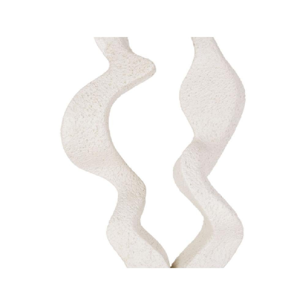 Polyresin Time Statue Abstract Present Skulptur Ivory Wave Art