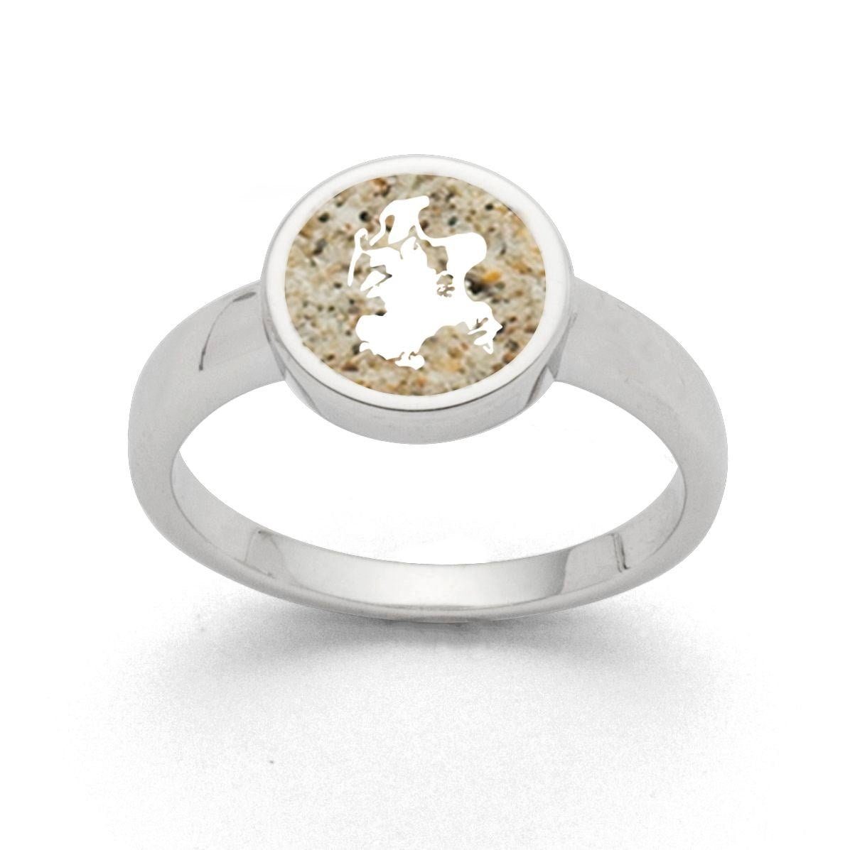 DUR Fingerring DUR Schmuck: Ring "Rügen" mit Strandsand R5564