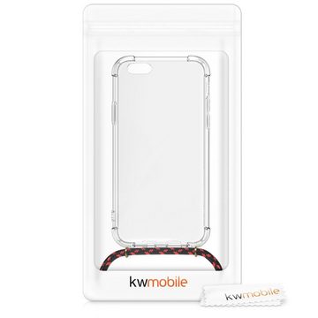 kwmobile Handyhülle Necklace Case für Apple iPhone 6 / 6S, Hülle Silikon mit Handykette - Band Handyhülle