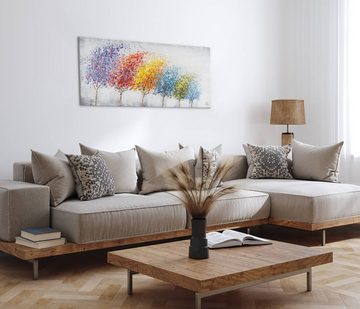KUNSTLOFT Gemälde Wind of Change 140x70 cm, Leinwandbild 100% HANDGEMALT Wandbild Wohnzimmer