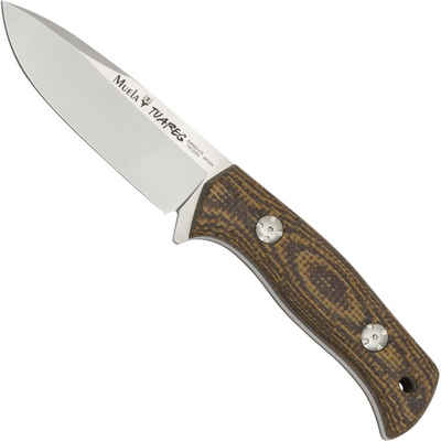 Haller Messer Universalmesser Muela Tuareg, Feststehendes Messer mit Micarta Griff, (1 St), Edelstahlklinge, Scheide inklusive