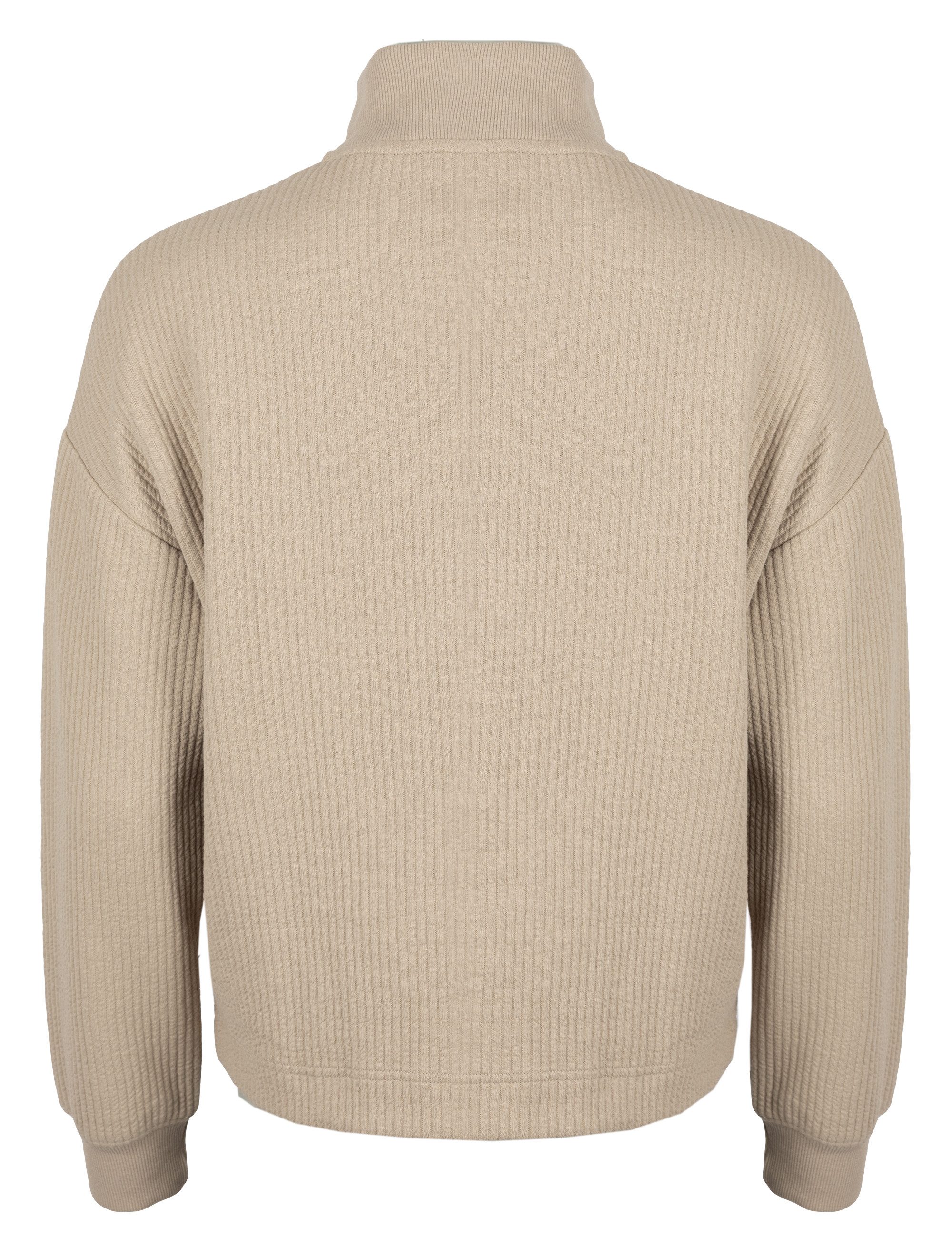 ROADSIGN australia Sweatjacke Wavy Interlock (1, 1-tlg., 1) mit wellenartiger Struktur für moderne Casual-Outfits