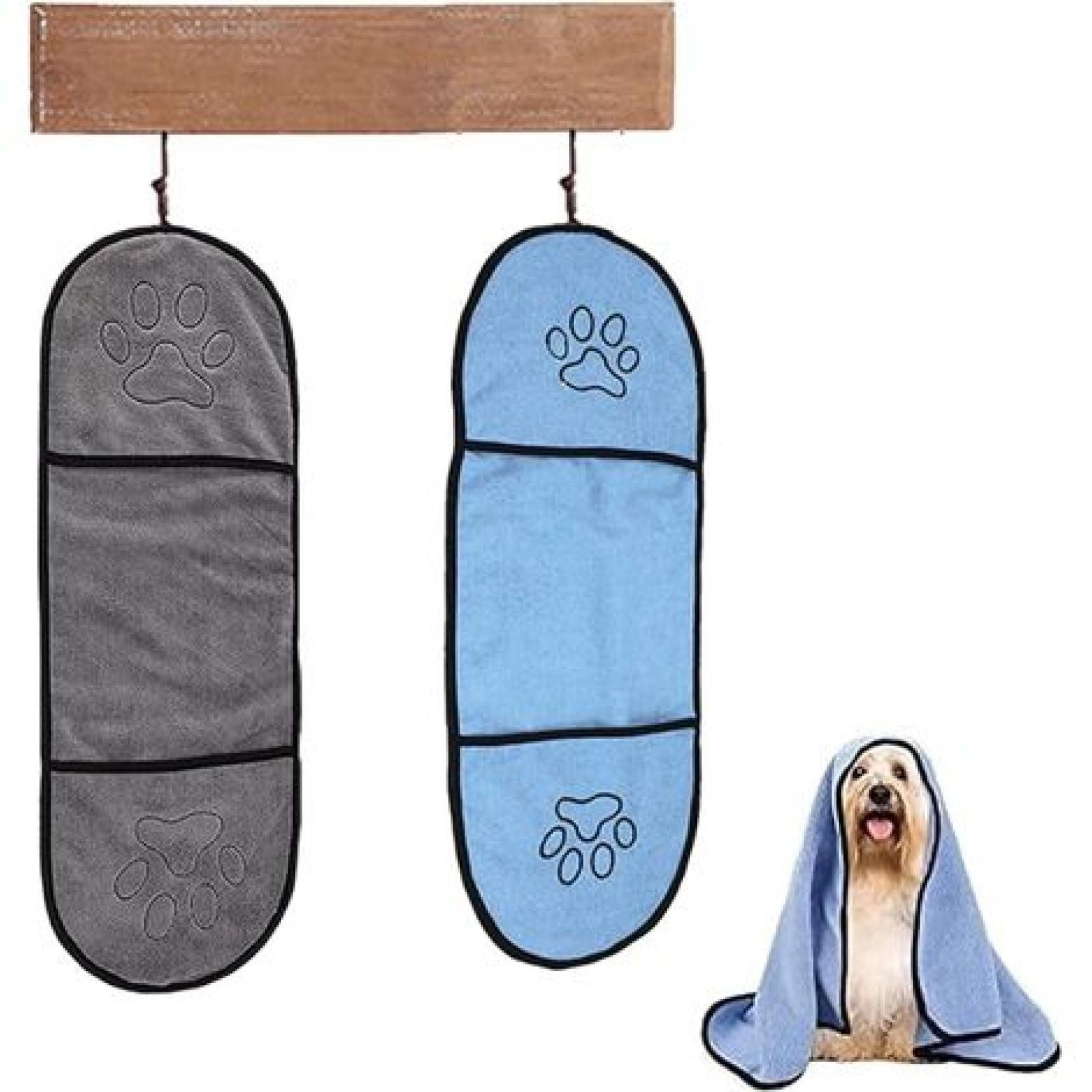 FELIXLEO Hundehandtuch 2-teiliges Hundehandtuch-Set, saugfähige Haustierhandtücher, (1-St)