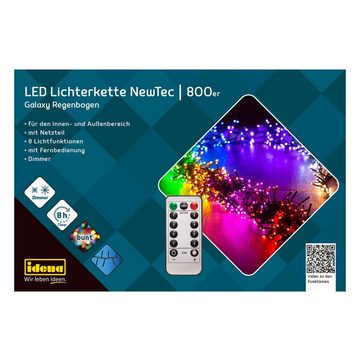 Idena LED-Lichterkette Idena 31109 - NewTec LED Lichterkette für Außen & Innen mit 800 LED