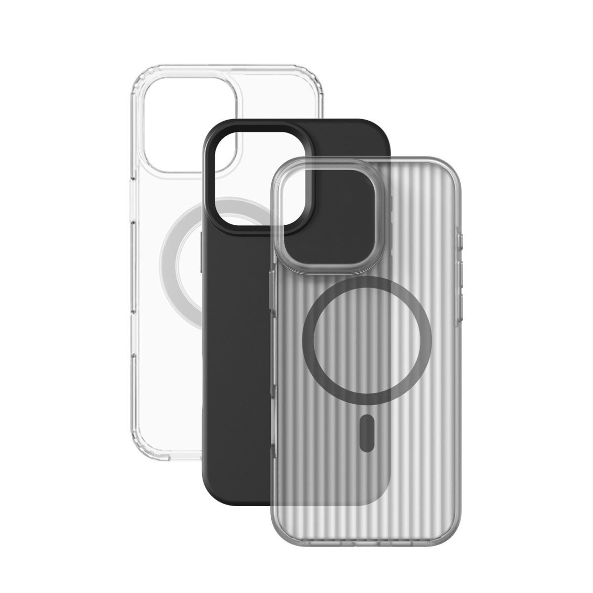 4smarts Handyhülle 7in1 Value Set für Apple iPhone 16 Pro Max, 3x Hülle, 2x Schutzglas, Kameraschutzglas, Schnellladegerät