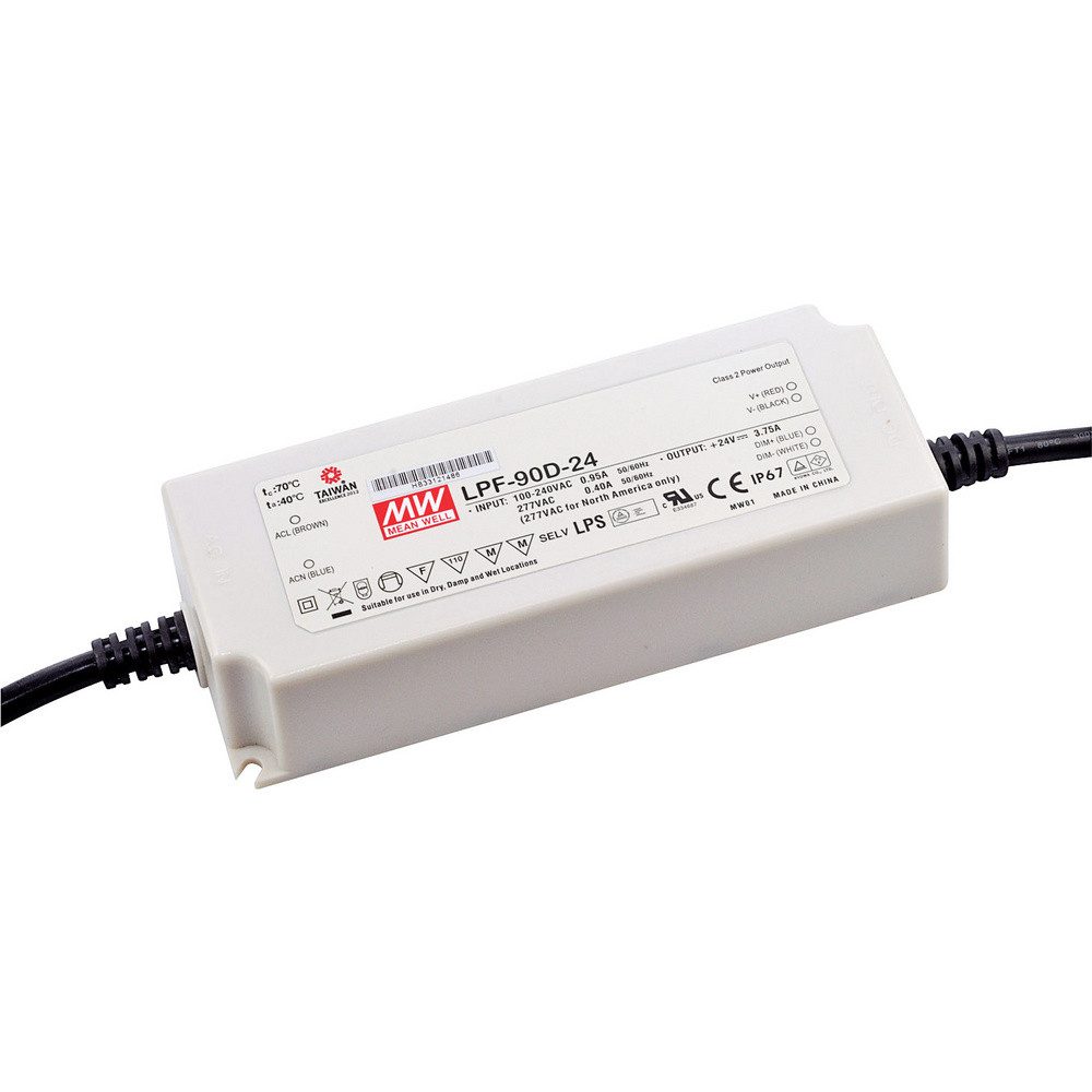 MeanWell MW Mean Well LPF-90D-24 LED-Treiber, LED-Trafo Konstantspannung, Kons LED Trafo