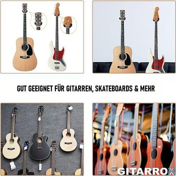 MAVURA Gitarrenständer GITARROX Gitarrenwandhalter Gitarrenhalter Wandhalterung Gitarren, Ständer Universal Bass Ukulele Banjo Mandoline Geige Stativ 2er