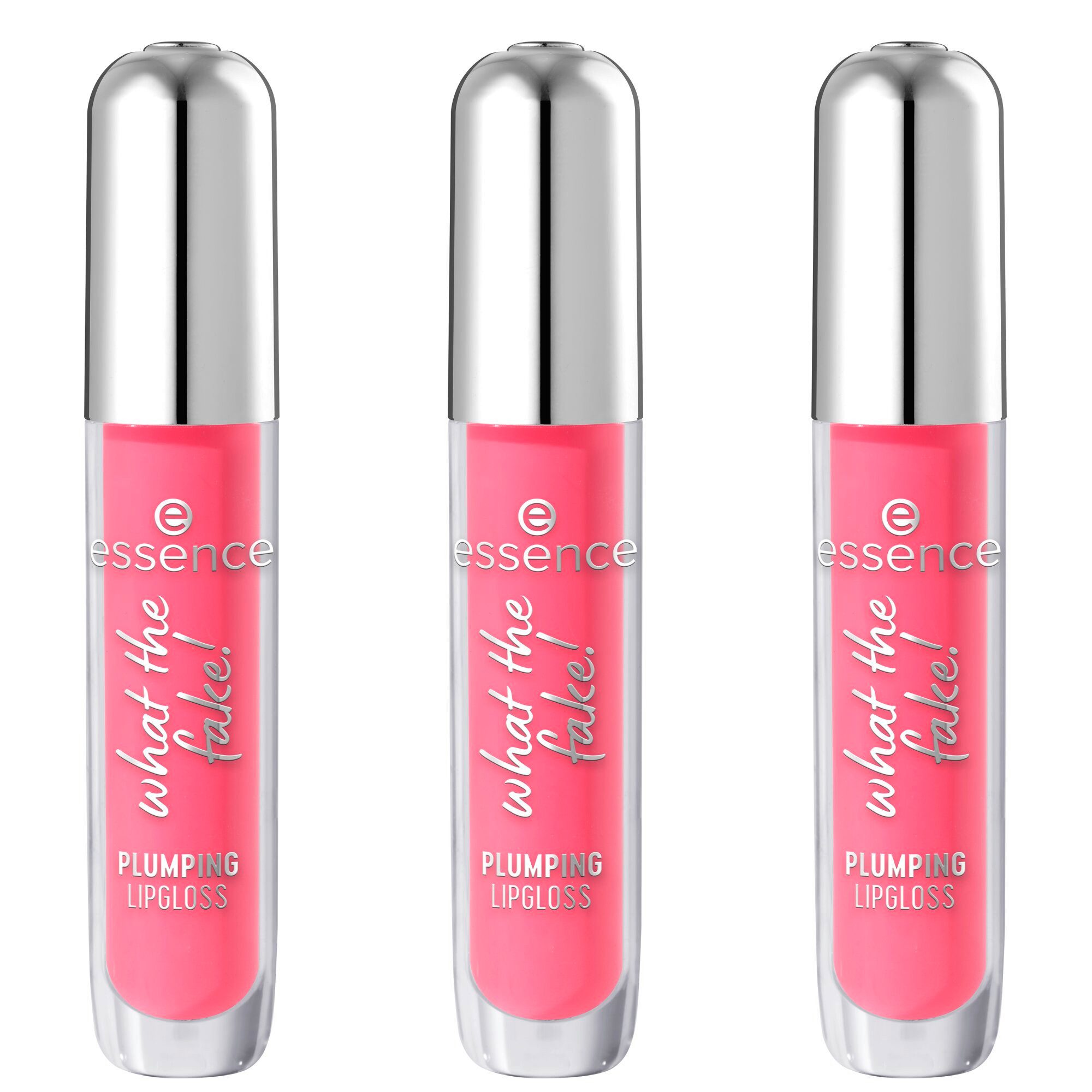 Essence Lip-Booster what the fake! PLUMPING LIPGLOSS, 3-tlg.