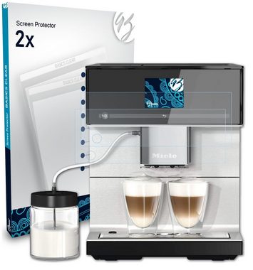 Bruni Schutzfolie für Miele CM 7350 CoffeePassion, (2 Folien), praktisch unsichtbar