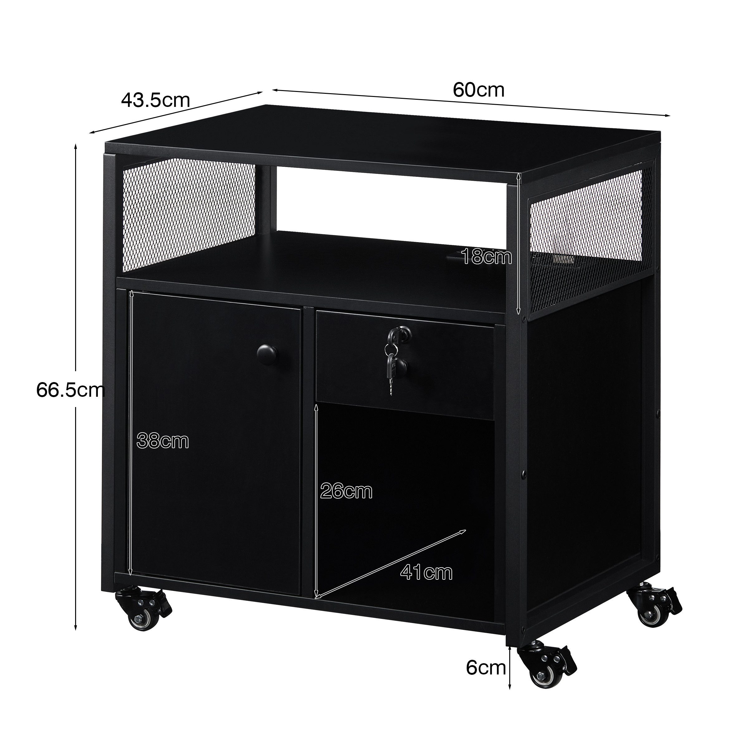 Ofcasa Aktenschrank Rollcontainer Büroschrank (1er Set) günstig online kaufen