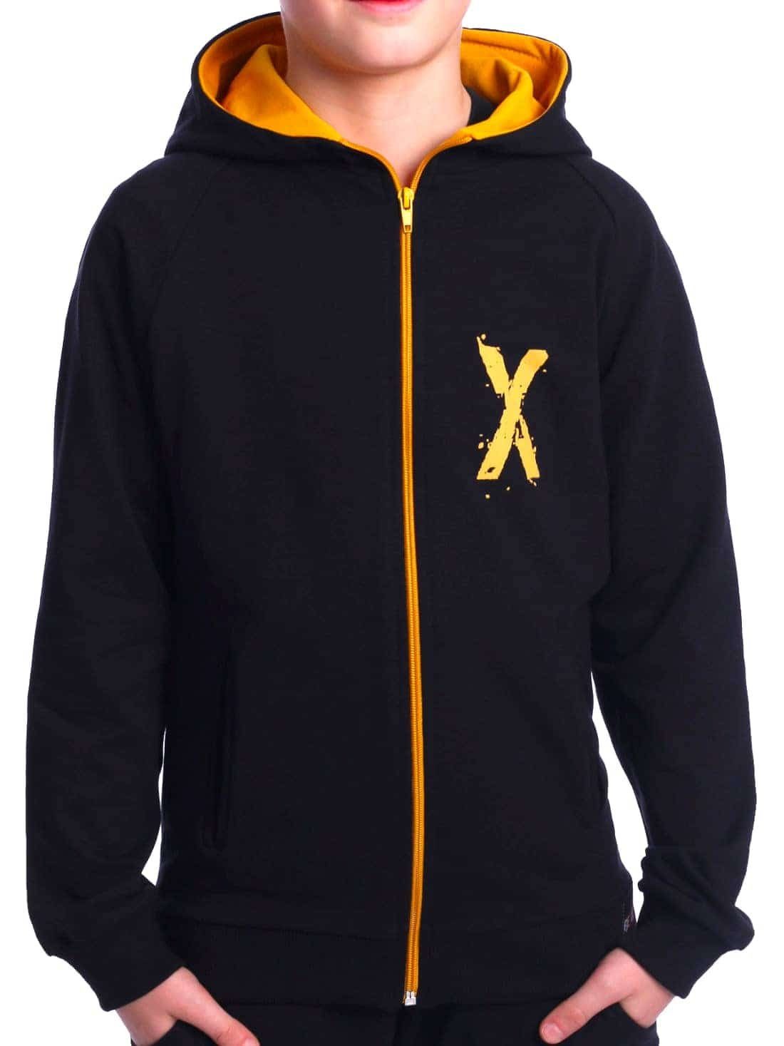 Kapuzensweatjacke Jungen Sweatjacke mit Rücken Print