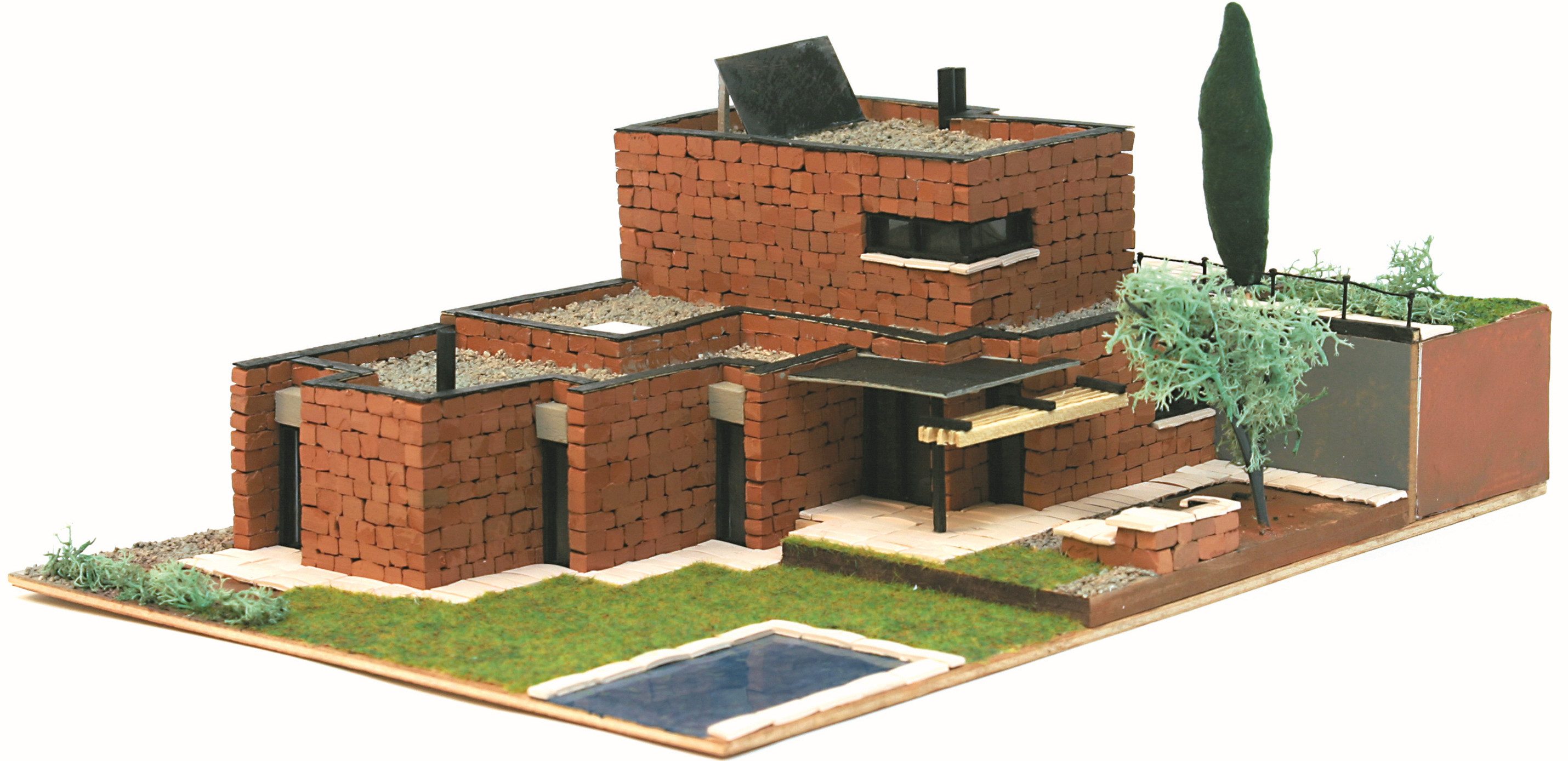 Domus Kits Modellbausatz Rocafort, Maßstab 1:87, (Modellbausatz, 1568-tlg., Villa), Made in Europe
