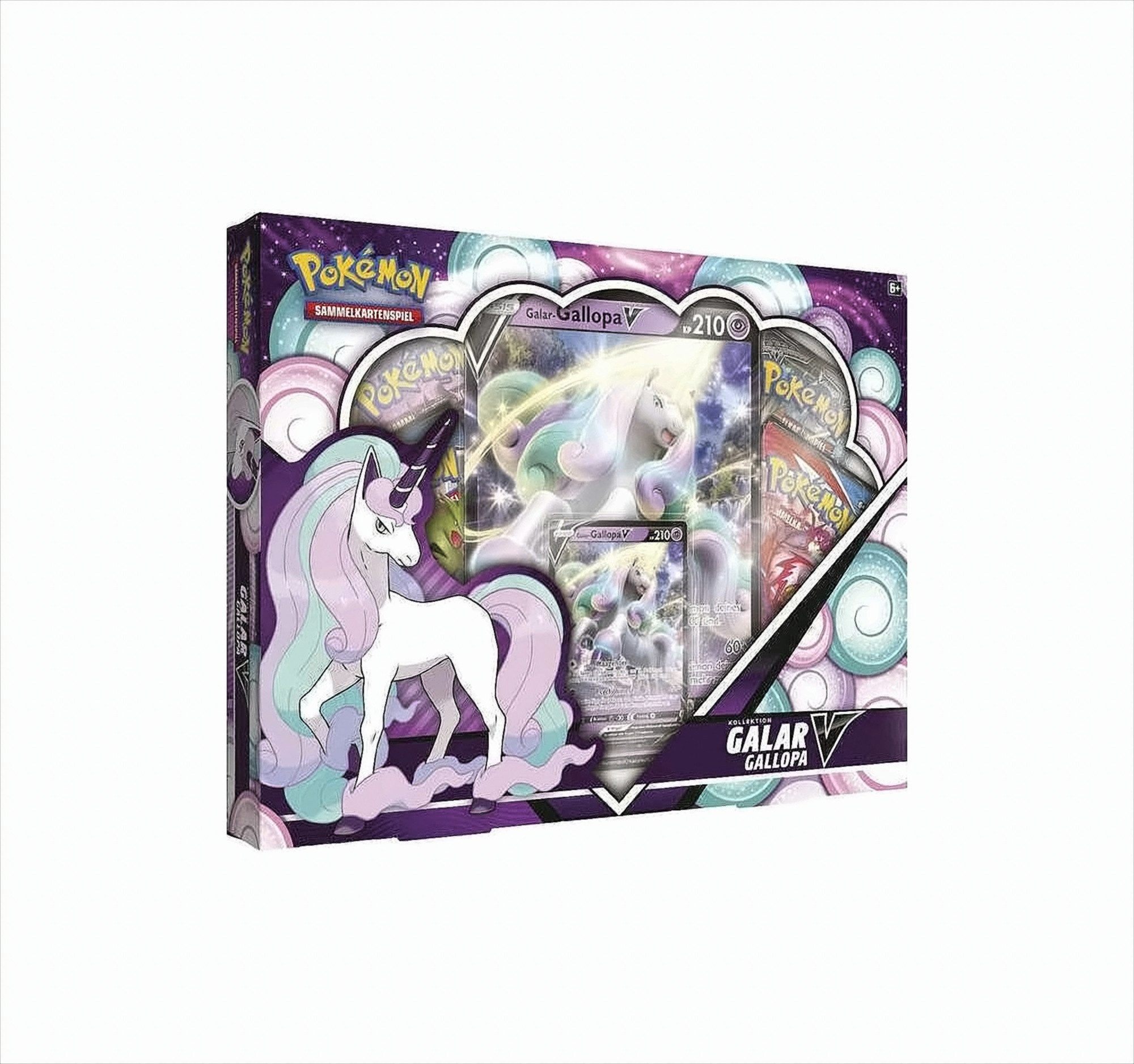 POKÉMON Sammelkarte Pokemon Galar-Gallopa V-Box Deutsche Ausgabe