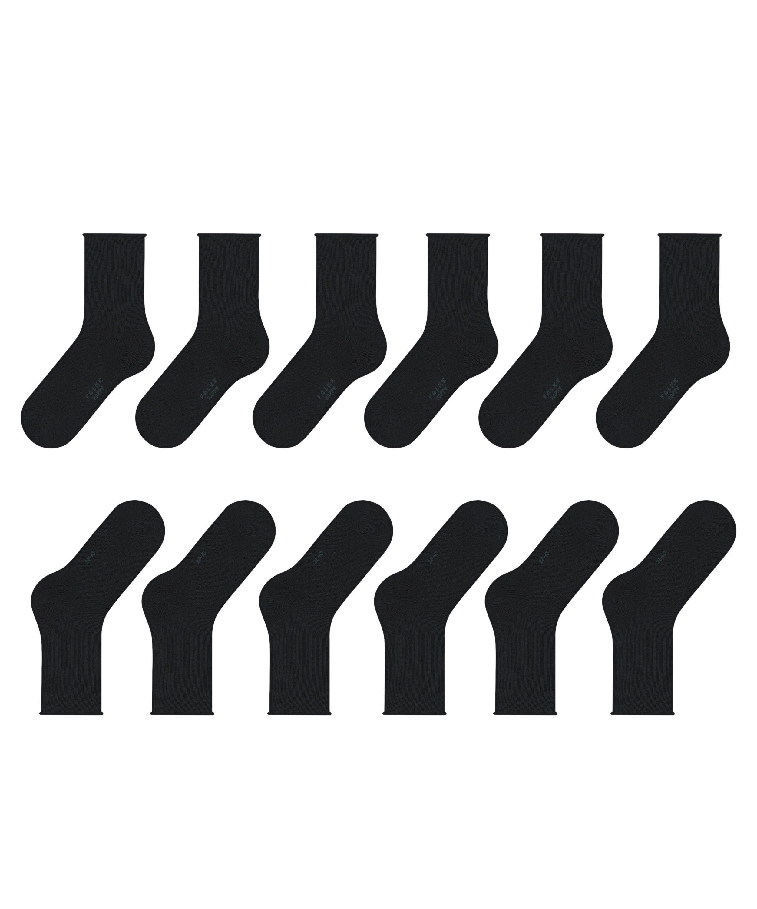 FALKE Socken Happy 6-Pack Socken (6-Paar) Set aus 6 Paar Baumwollstrümpfen